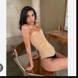 Are You Am I Sunniva Nude power mesh Corset top 4 XS